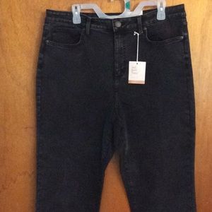 Lauren Conrad slim straight black jeans 16